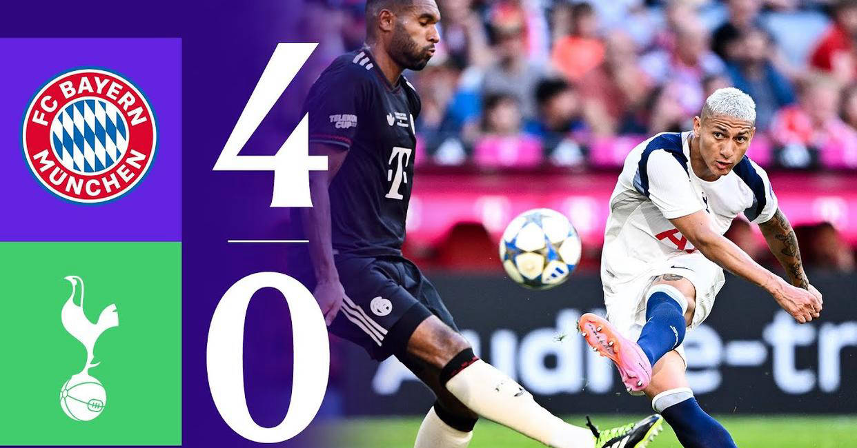 热刺0-4惨败拜仁,欧冠之路任重道远